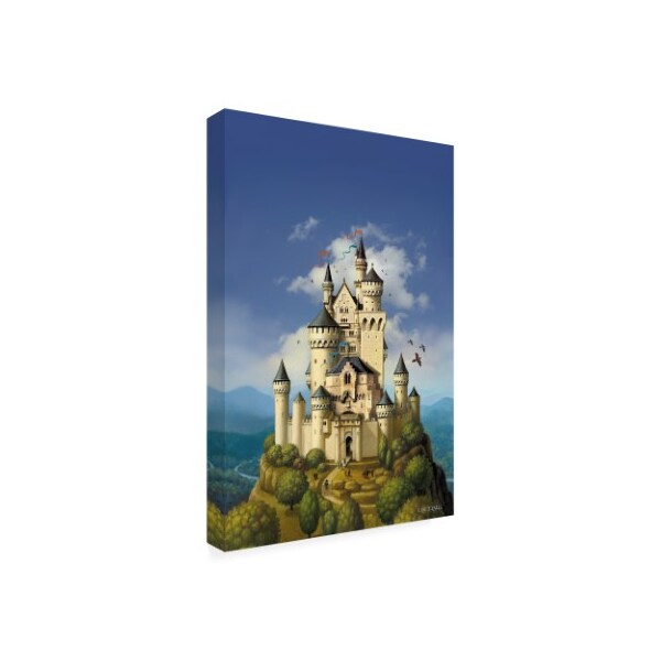 Dan Craig 'Castle White' Canvas Art,12x19